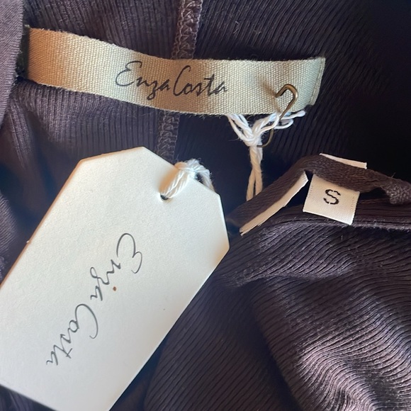 D23 Enza Costa Silk Rib Paneled Flare Dress - Picture 8 of 8